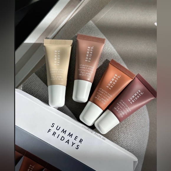 Summer Fridays The Mini Neutrals Lip Butter Balm Set Limited Edition New - Picture 1 of 5